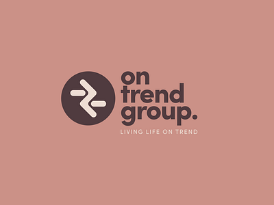 On Trend Group adobe illustrator brand branding creative design graphic design graphics living life on trend logo marketing on trend group trend vector visual identity