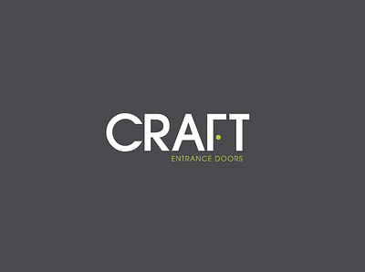 Craft Entrance Doors architectural design architecture brand branding build building construction craft craft entrance doors craftsmanship creative design designer doors entrance doors graphic design graphics logo vector visual identity