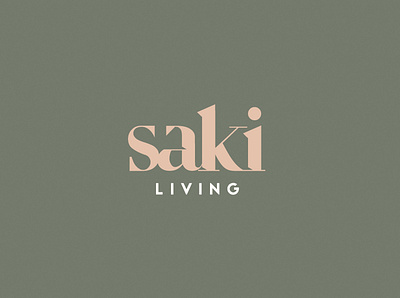 Saki Living adobe illustrator brand branding creative decor design fashion furniture graphic design graphics home interior interior design logo online saki living shopping styling vector