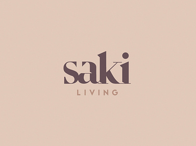 Saki Living adobe illustrator brand branding creative decor design fashion furnishings furniture graphics home interior interior design living logo online saki living shopping trends vector