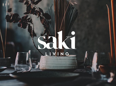 Saki Living brand branding creative decor design fashion furniture graphic design graphics home interior interior design living logo online saki living shop shopping vector website