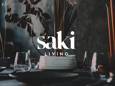 Saki Living brand branding creative decor design fashion furniture graphic design graphics home interior interior design living logo online saki living shop shopping vector website