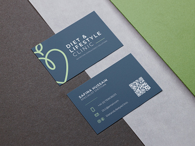 Diet & Lifestyle Clinic adobe illustrator brand branding business cards clinic community creative design diet graphic design graphics health healthy lifestyle local logo support vector