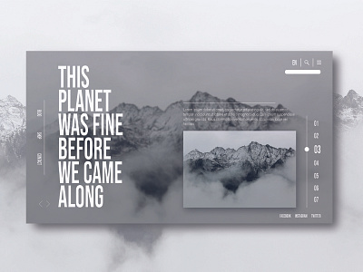 Climate Change website landing page