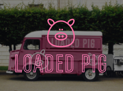 Loaded Pig adobe adobe illustrator adobe photoshop brand branding creative design food graphics identity design logo mock up pop up street food vector visual identity