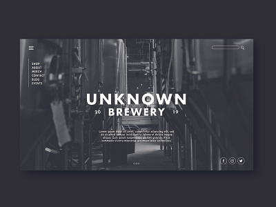 Unknown Brewery Web Page