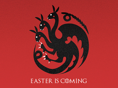 Easter Is Coming bunny design dracarys easter gameofthrones illustration illustrator targaryen