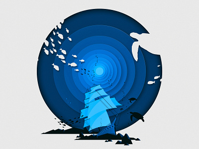 Under The Sea design illustration underwater vector vectorart web