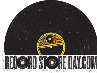 Record Store Day logo branding design illustration logo typography