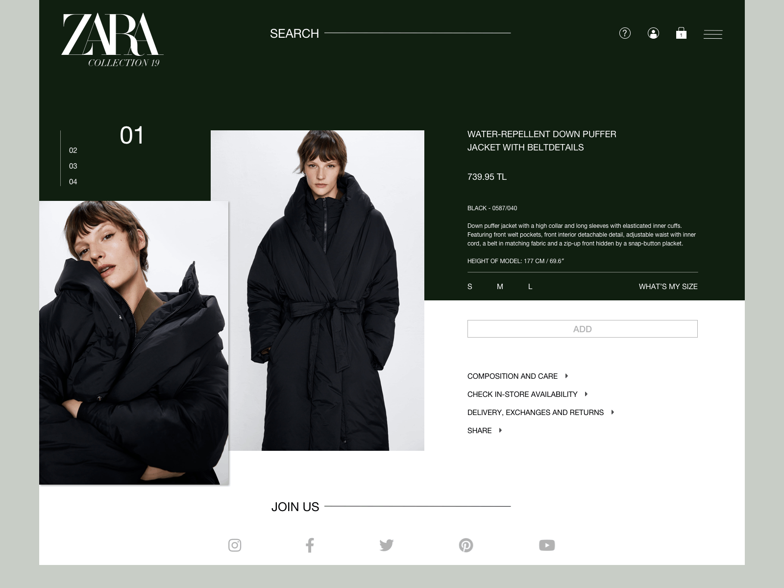 Zara New Concept Online Store by Mert Yazbahar on Dribbble