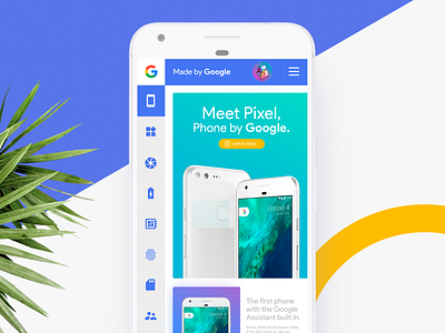 Google Pixel Landing Page Redesign Concept