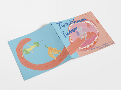 TWICKHAM TWEER -CHILDREN BOOK (DUMMY BOOK) art blue book children childrens book childrens illustration design eat flat food foodie illustration illustrator jar kid pink story