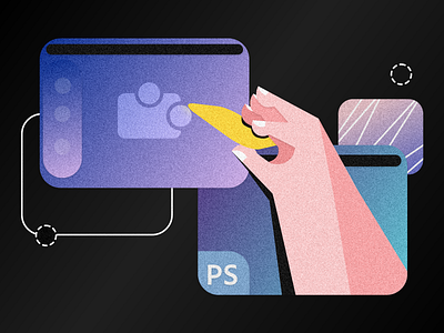 Exporting Templates From Photoshop to Marpipe 2d art branding design flat gradient illustration illustrator marpipe photoshop tech technology template test