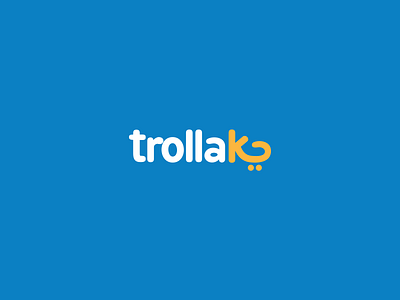trollak app branding design illustration logo market logo online shop shoping super market ui