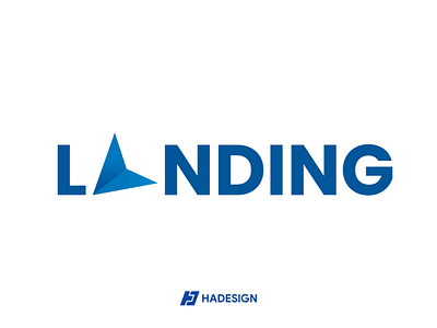 LANDING LOGO landing logo logo logo design logo designer