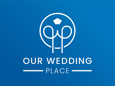Our Wedding Place logo branding design icon logo logo designer wedding wedding logo weddings