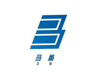 B + 3 Logo branding design lettermark logo logo design logo designer wordmark
