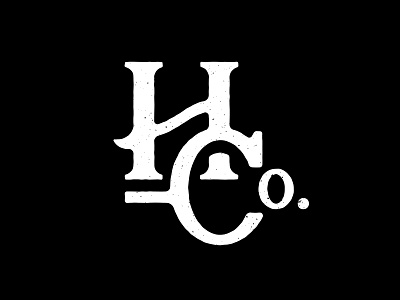 Hurt Company Monogram branding hand identity lettered lettering monogram process script type typography