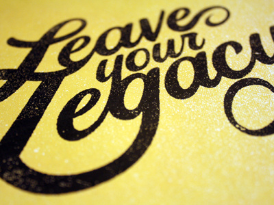 Leave Your Legacy arkaik great lakes legacy type typography