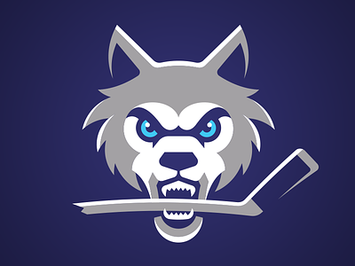 Sudbury Wolves canada design hockey ice ice hockey logo stick teeth wolf