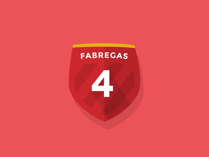 Cesc Fabregas badge (gif) after effects football gif