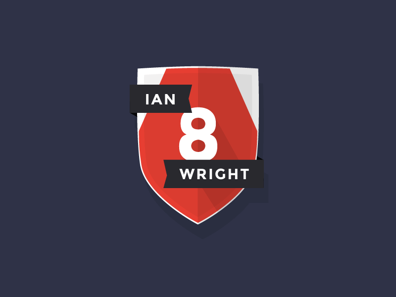 Ian Wright badge (gif) after effects football gif