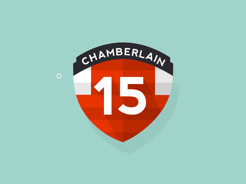 Alex Oxlade-Chamberlain badge (gif) after effects football gif