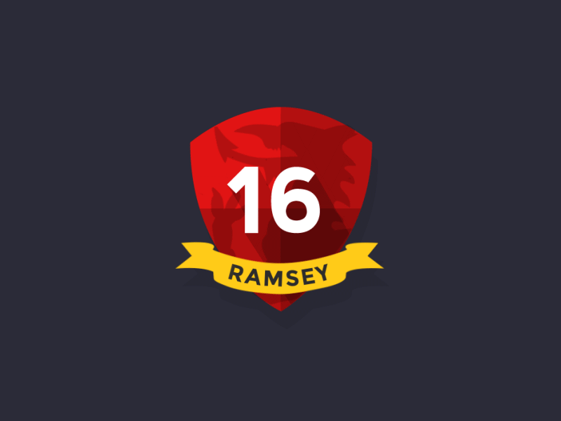 Aaron Ramsey badge (gif)