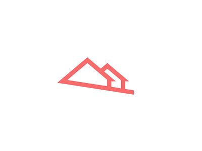 Maison Individuelle icon branding coral icon property agency