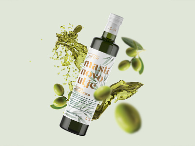 Olive oil label / Toreta croatia graphicdesign hotfoil illustration label labeldesign minimal olive oliveoil white