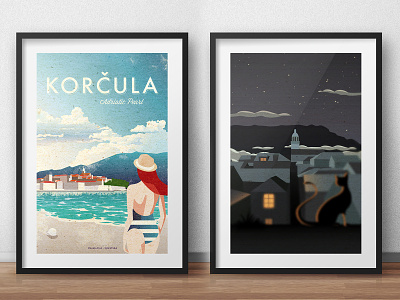 Posters 02 croatia graphicdesign illustration korcula poster posterdesign