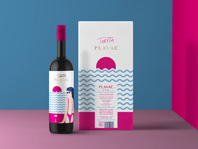 Plavac Toreta croatia graphicdesign illustator label redwine wine winelabel