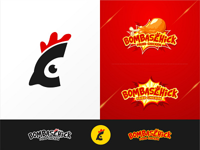 bombaschick logo animal branding chick chicken chicken logo design fun icon imagenatif logo logo design marketing pictorial play vector web