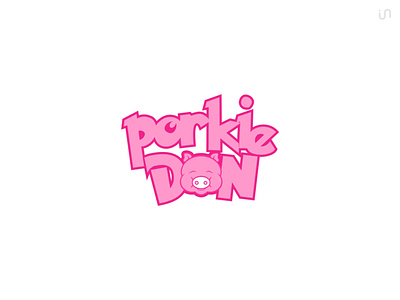 porkie branding design flat icon imagenatif logo minimal typo typography vector