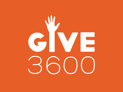 Give 3600 Logo branding give help logo procreate typography volunteer