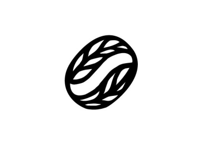 coffee leaf logo branding design illustration logo typography