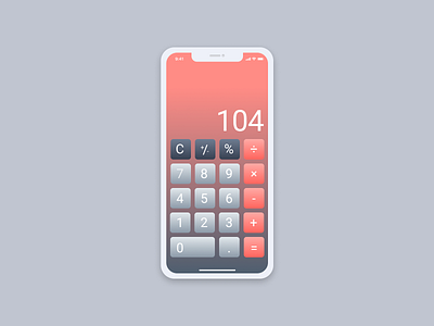 Daily UI Day 4 - Calculator