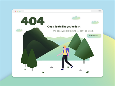 Daily UI Day 8 - 404 Page 404 page adobe illustrator daily ui daily ui 008 daily ui challenge dailyui design illustration