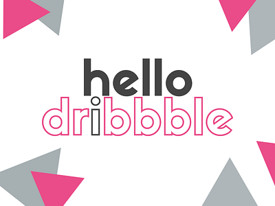 Hello dribbble.