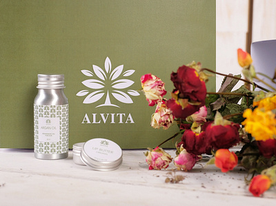 ALVITA branding cosmetics design healthcare herbal logo natural nature organic pack