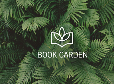 Book Garden book branding design logo pack publishing vector