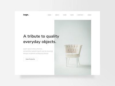 Furniture landing page figmadesign ui ux webdesign