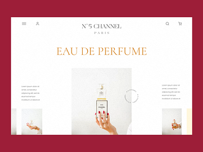 Perfume Landing page concept branding design figmadesign landingpage ui ux webdesign