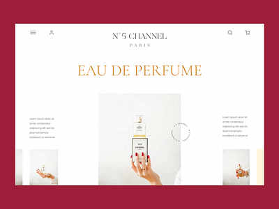 Perfume Landing page concept