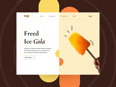 Ice landing page design branding design figmadesign landingpage ui ux webdesign