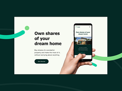 Real estate responsive app visual identity branding design figmadesign landingpage ui ux webdesign