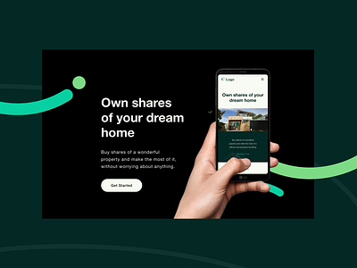 Real estate responsive app product page