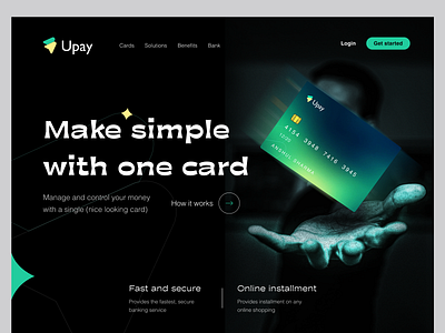 Upay - Banking landing page design