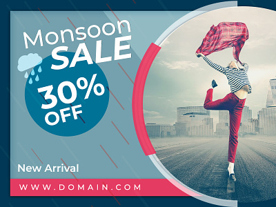 Monsoon sale banner design banner ads banner design design ecommerce latest tranding uidesign