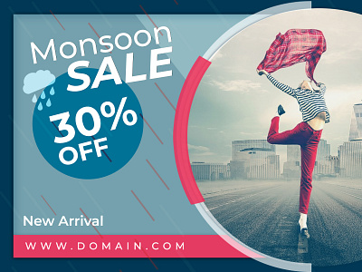 Monsoon sale banner design